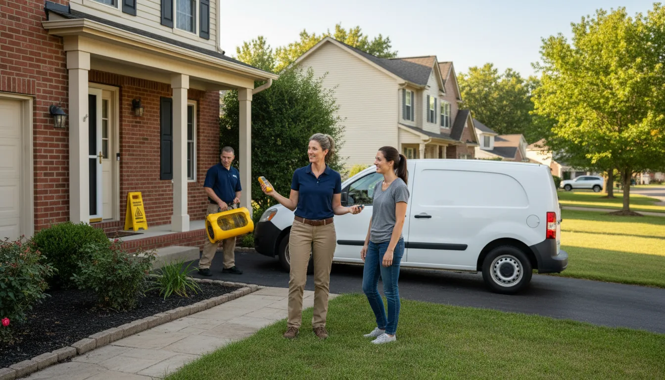 Residential water damage restoration in Quantico, MD